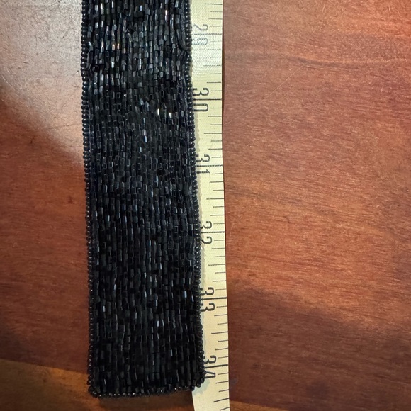 Hand beaded, satin lined belt S/M, fabulous! - Picture 5 of 5